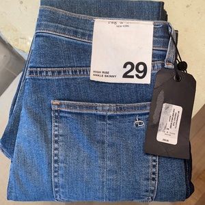 NEW Rag & Bone High Rise Skinny Jean Tuxedo Stripe